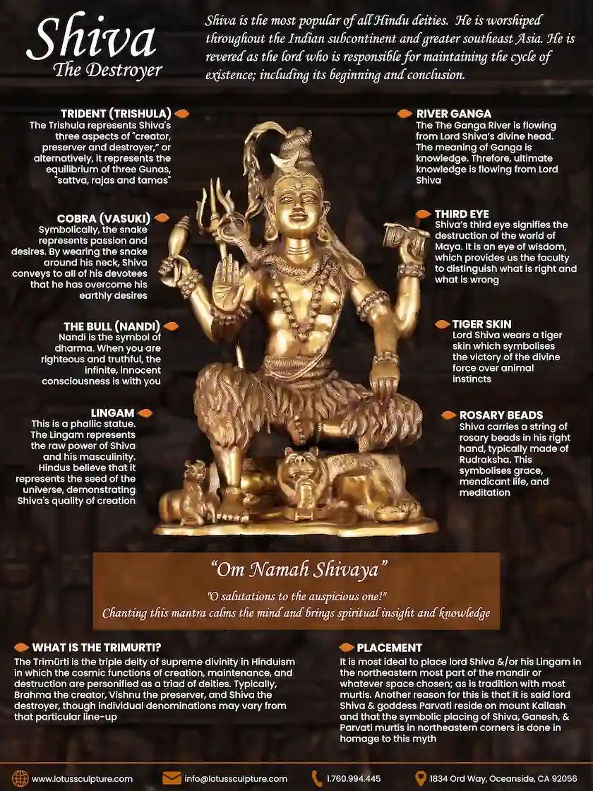 Shiva Symbolism Infographic